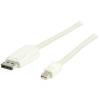 VALUELINE Καλώδιο MiniDisplayPort αρσ. σε DisplayPort αρσ. 2m Λευκό VLMP 37400W20 VALUELINE Καλώδιο MiniDisplayPort αρσ. σε DisplayPort αρσ. 2m Λευκό VLMP 37400W20